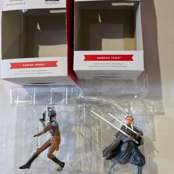 Star Wars Christmas tree ornaments lot of 2 Sabine Wren and Ahsoka Tano Disney - Picture 6 of 16